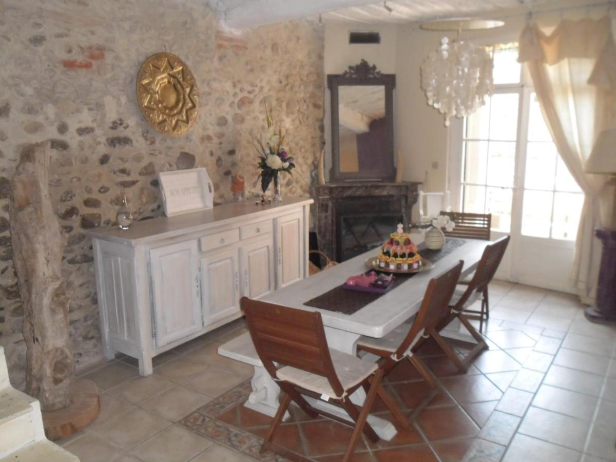 BELLE MAISON DE CARACTERE DE VILLAGE et STUDIO PISCINE Privée 9 PERS Millas Esterno foto