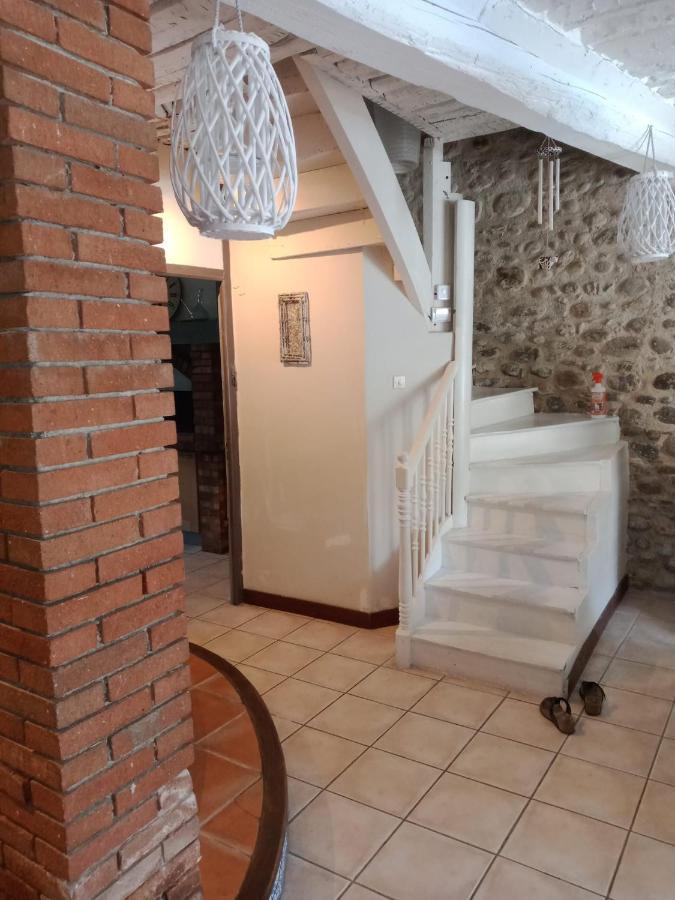 BELLE MAISON DE CARACTERE DE VILLAGE et STUDIO PISCINE Privée 9 PERS Millas Esterno foto